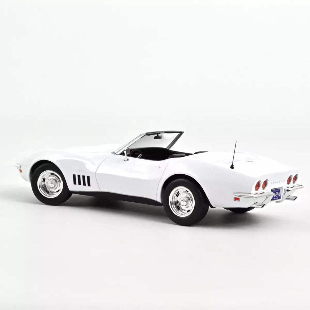 1969 Chevrolet Corvette Convertible Can Am White 1/18 Diecast Model Car by Norev
