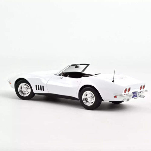 1969 Chevrolet Corvette Convertible Can Am White 1/18 Diecast Model Car by Norev