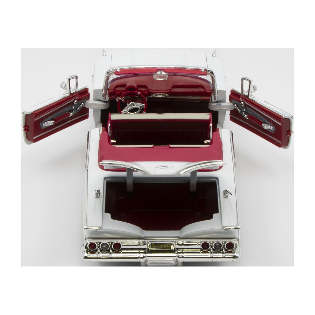 1960 Chevrolet Impala Convertible Blue 1/18 Diecast Car Model by Motormax