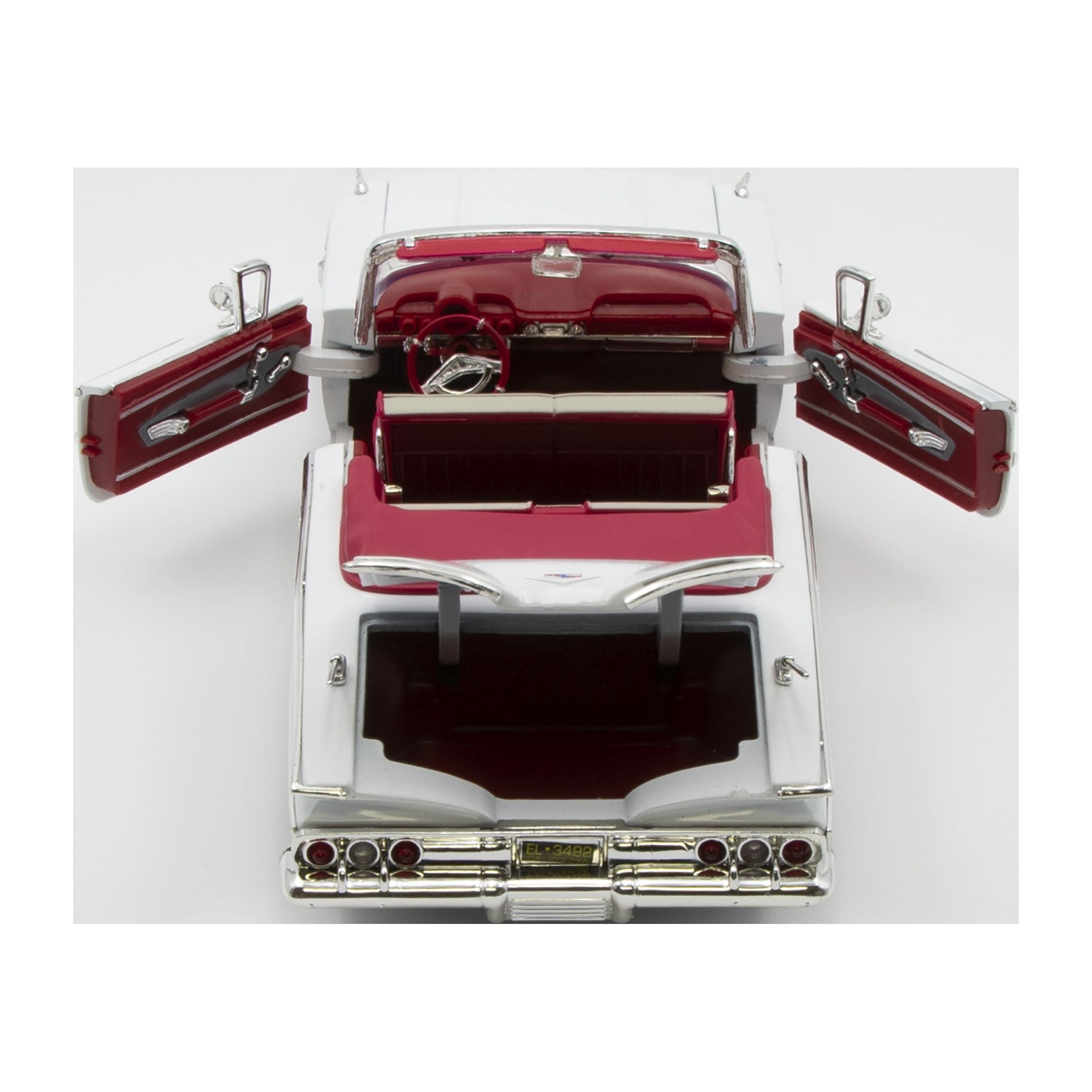 1960 Chevrolet Impala Convertible Blue 1/18 Diecast Car Model by Motormax
