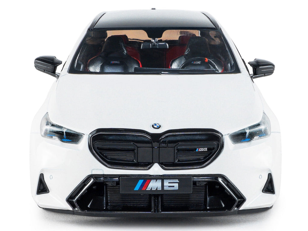 2025 BMW M5 Touring Alpine White with Black Top 1/18 Diecast Model Car by Solido