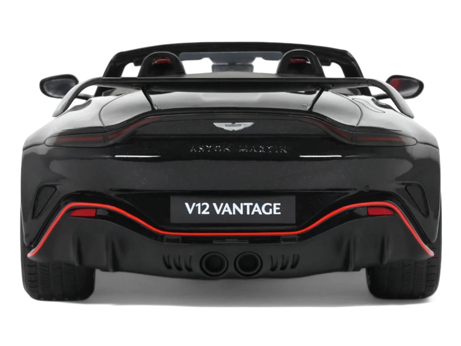 2023 Aston Martin V12 Vantage Roadster Onyx Black 1/18 Model Car by GT Spirit