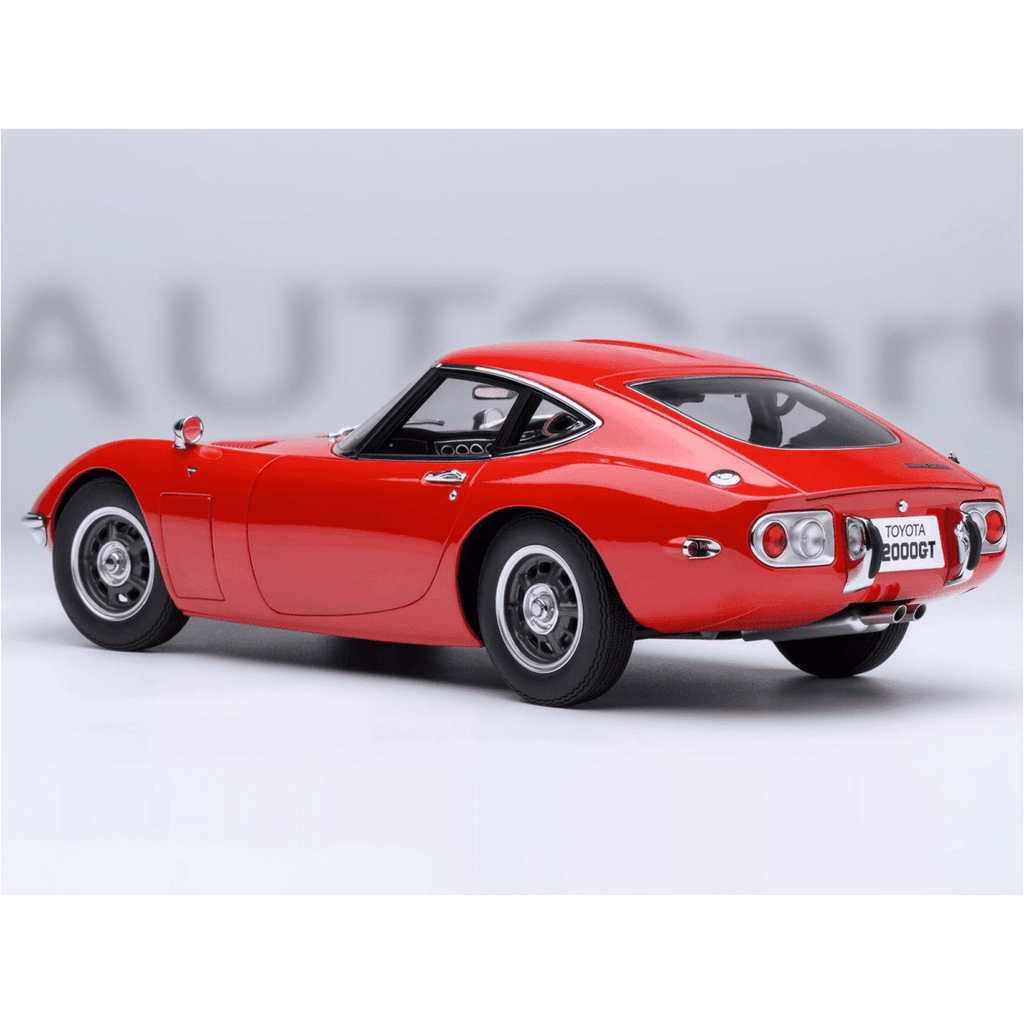 1967 Toyota 2000GT RHD (Right Hand Drive) Red 1/18 Model Car by Autoart