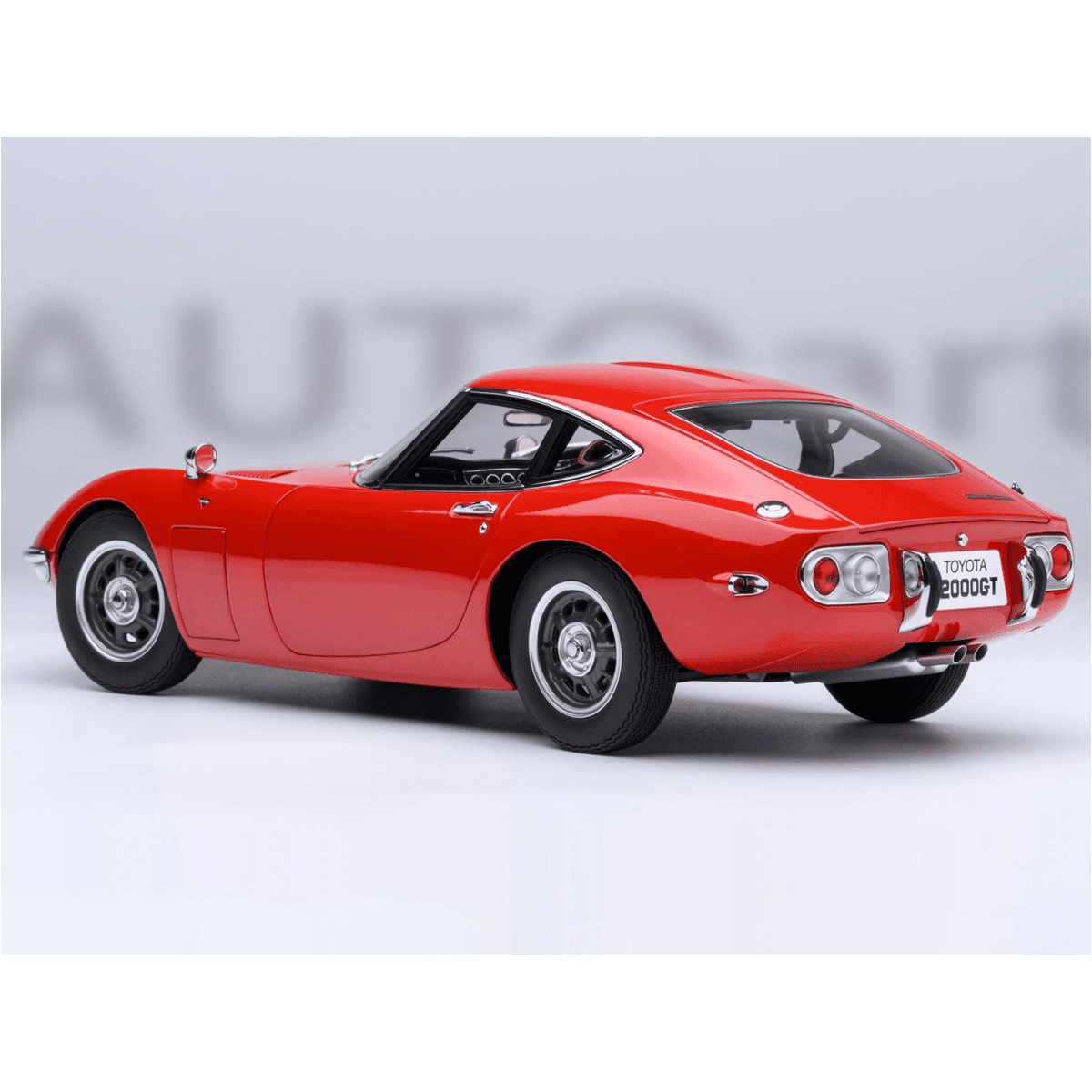 1967 Toyota 2000GT RHD (Right Hand Drive) Red 1/18 Model Car by Autoart