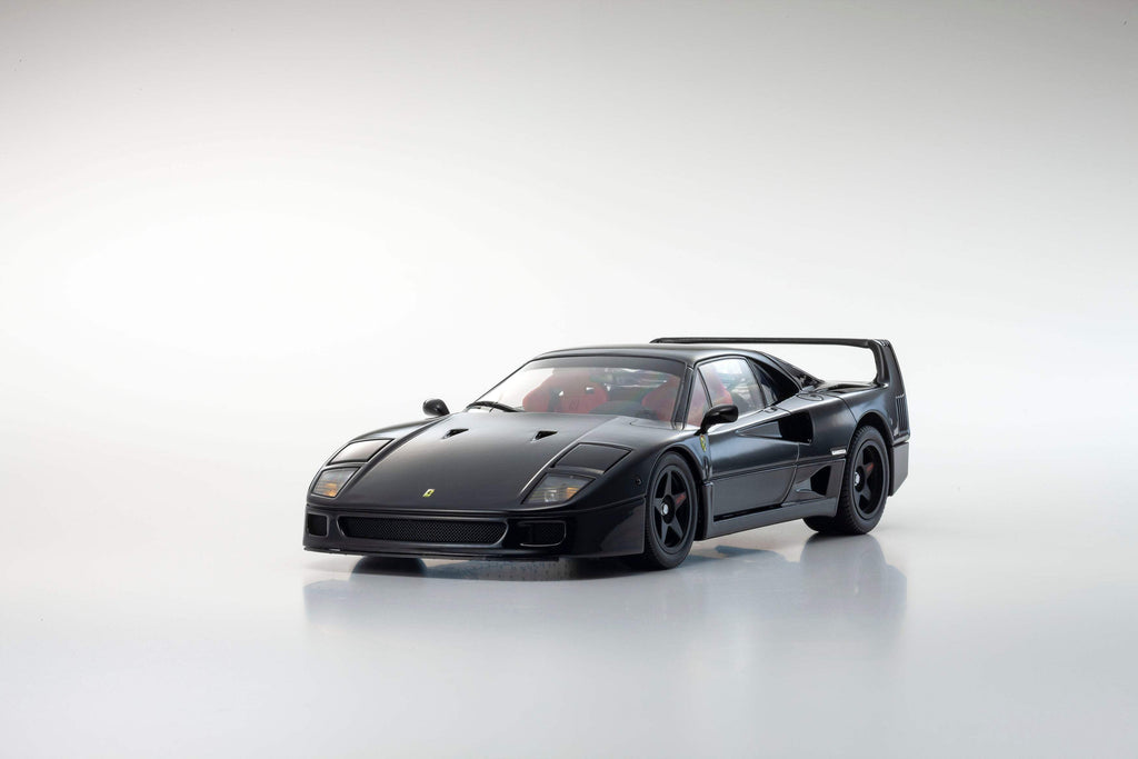 Ferrari F40 Black 1/18 Diecast Model Car by Kyosho