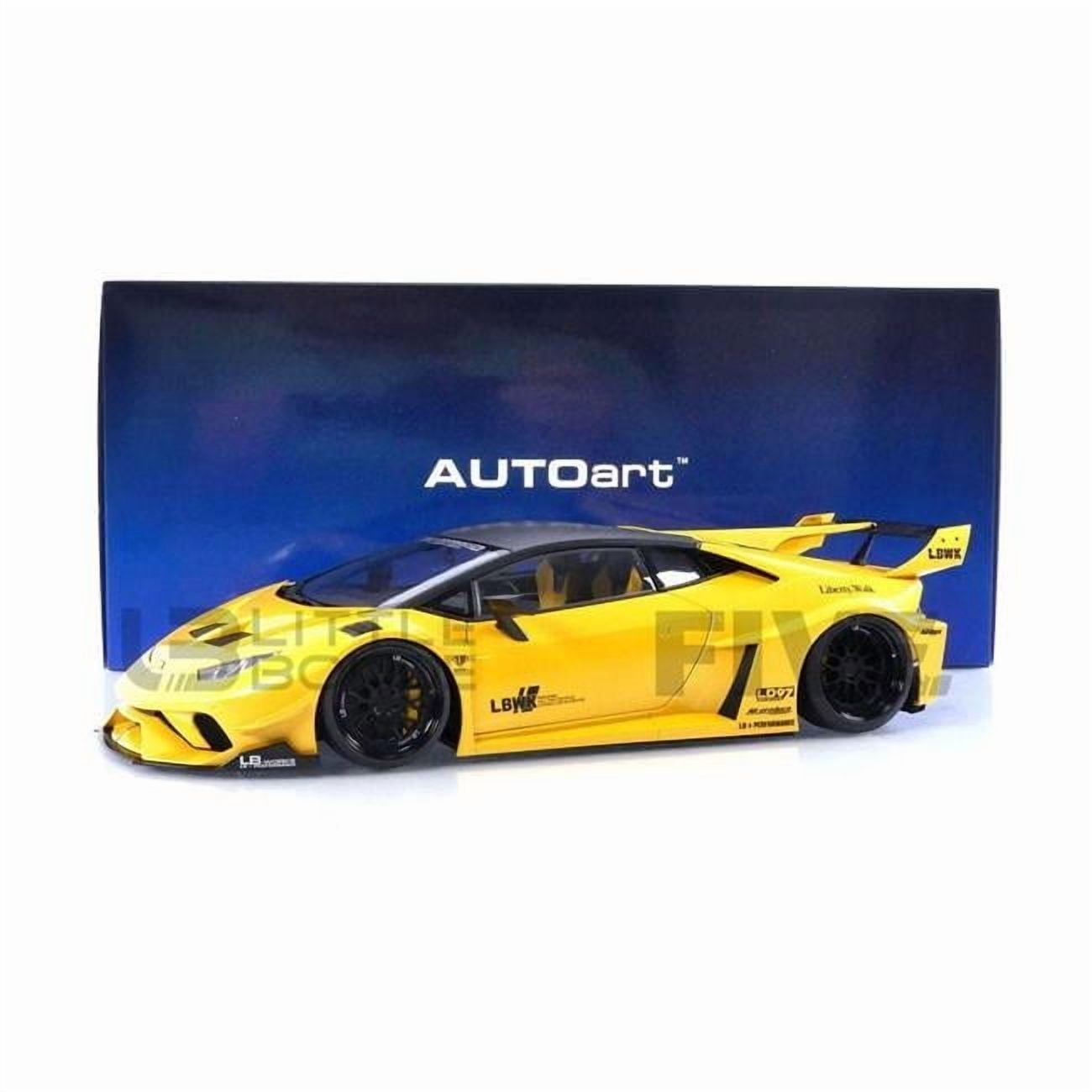 AUTOart Lamborghini Huracan GT Liberty Walk LB Silhouette Works Yellow Metallic 1:18