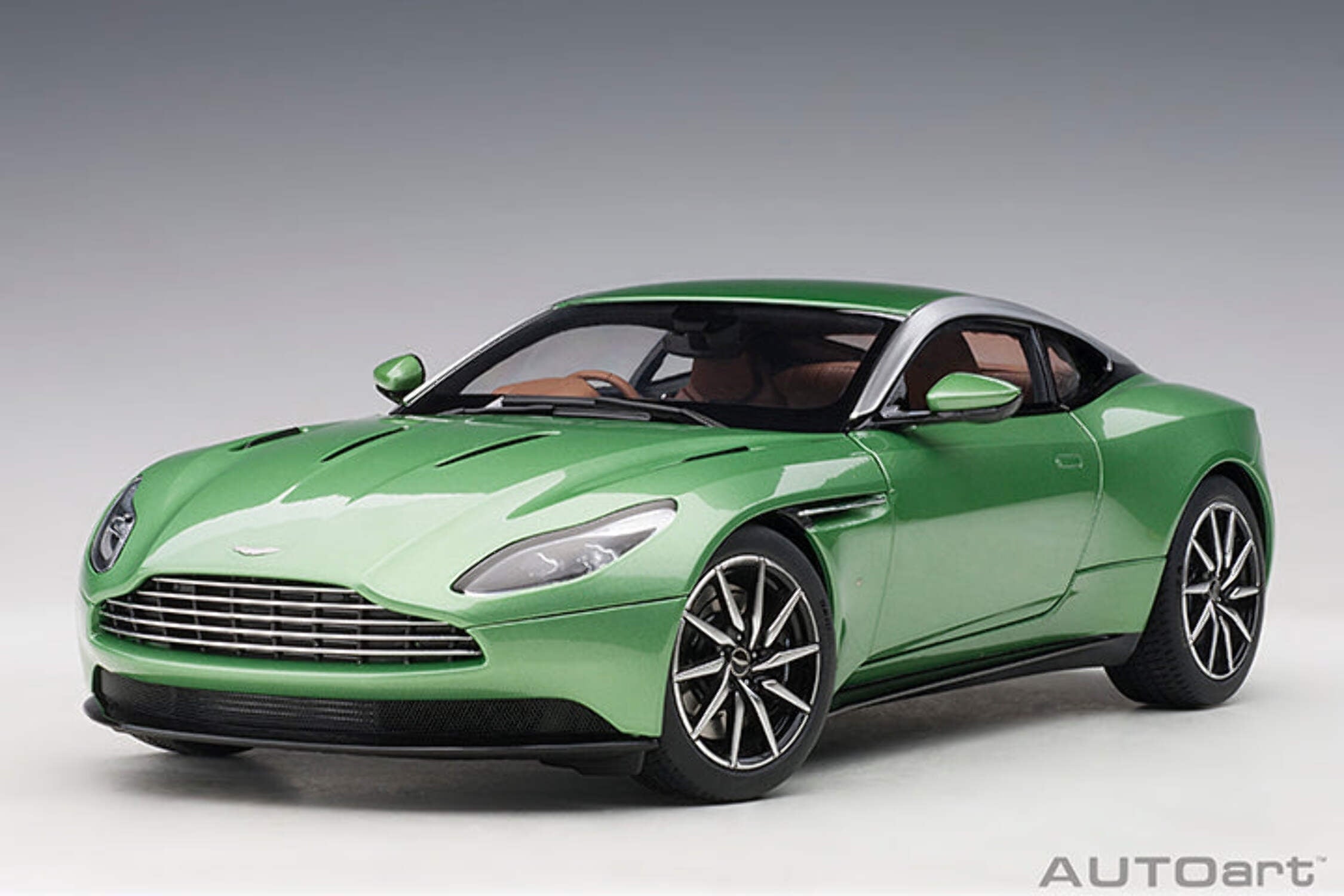 Aston Martin DB11 RHD (Right Hand Drive) Apple Tree Green Metallic 1/18 Model Car by Autoart