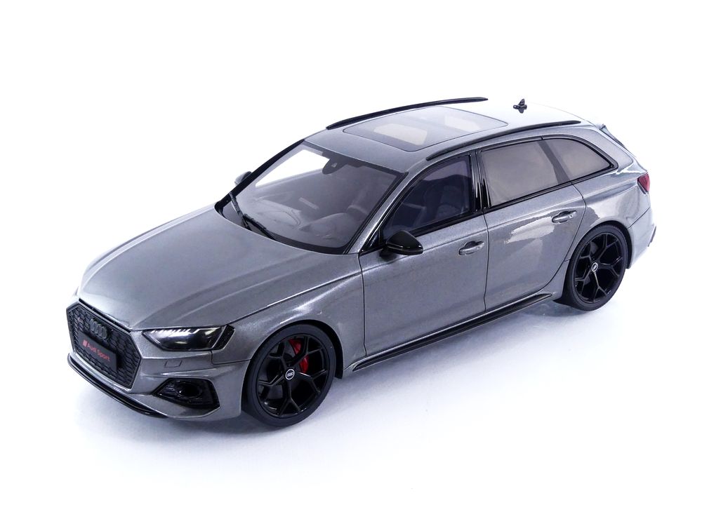 Audi RS 4 Competition Gray Metallic 1/18 Model Car by GT Spirit
