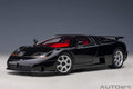 Autoart 1-18 Scale Bugatti Eb110 Ss Super Sport Nero Vernice Wheels Model Car, Black, Red & Silver
