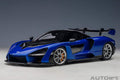 Mclaren Senna Trophy Kyanos Blue and Black with Carbon Accents 1/18 Model Car by Autoart