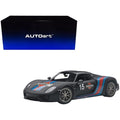Autoart 77929 No.15 Porsche 918 Spyder Weissach Black-Martini Livery 1-18 Scale Model Car