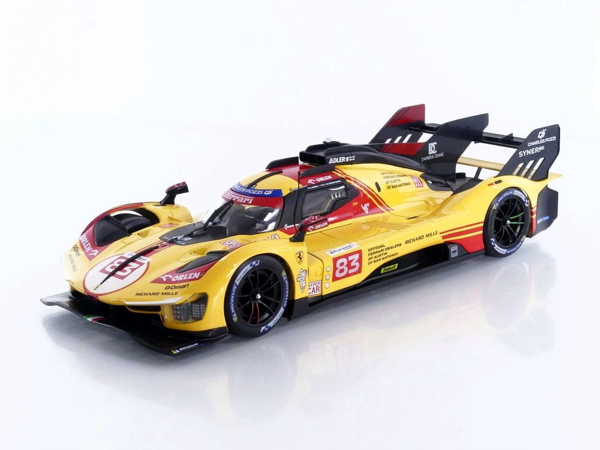 BBURAGO 1/18 - FERRARI 499P 3.0L Turbo V6 - 24h Le Mans 2024