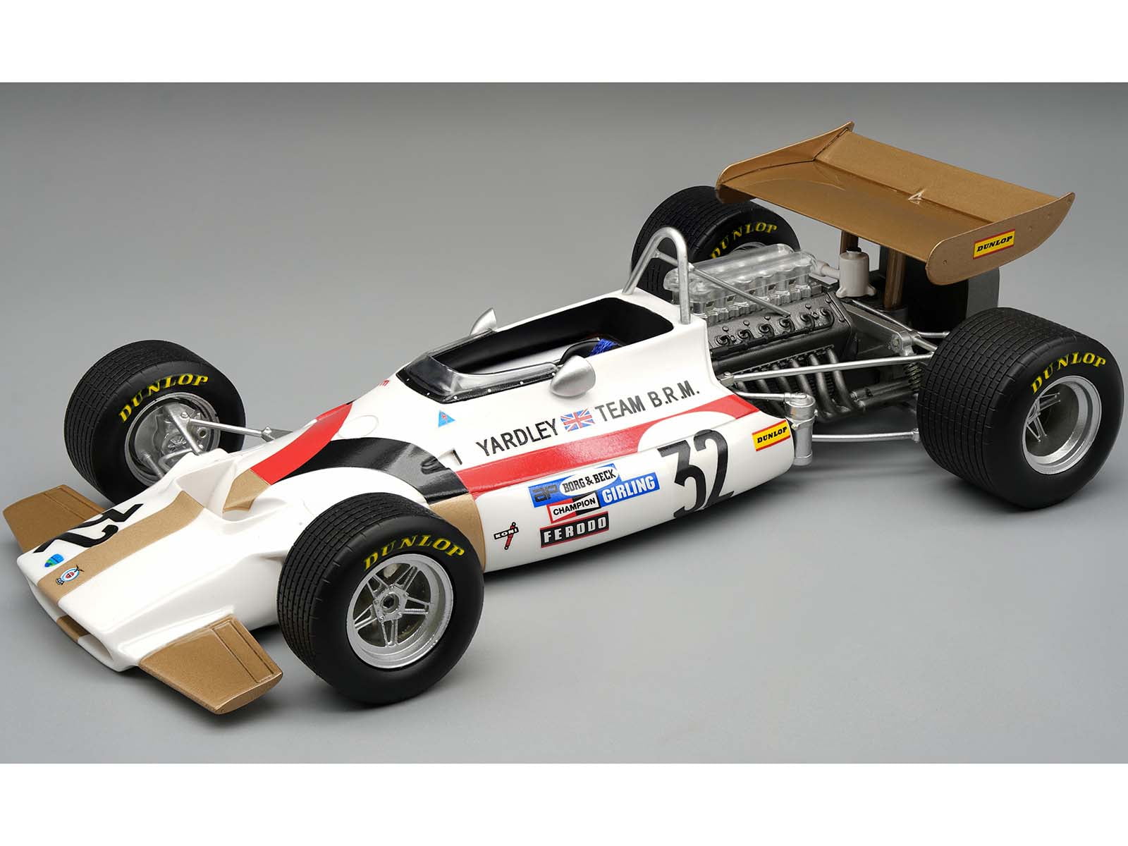BRM P153 #32 Formula One F1 "United States GP" (1970) "Mythos Series" Limited Edition to 45 pieces 1/18 Model Car by Tecnomodel