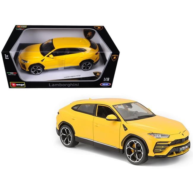 Bburago 1-18 Lamborghini Urus Diecast Model Car, Yellow