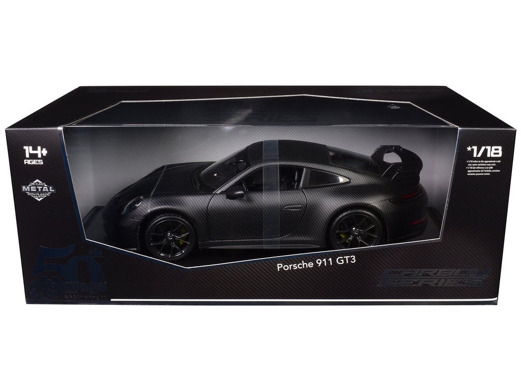Bburago Porsche 911 992 GT3 50th Anniversary Full Carbon Fiber 1:18