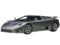 Bugatti EB110 SS Super Sport Grigio Metalizzatto Silver Metallic with Silver Wheels 1/18 Model Car by Autoart