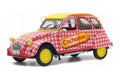 Citroen 2CV6 Cochonou Tour de France, Red with Yellow - Solido S1850021 - 1/18 Scale Diecast Model Toy Car