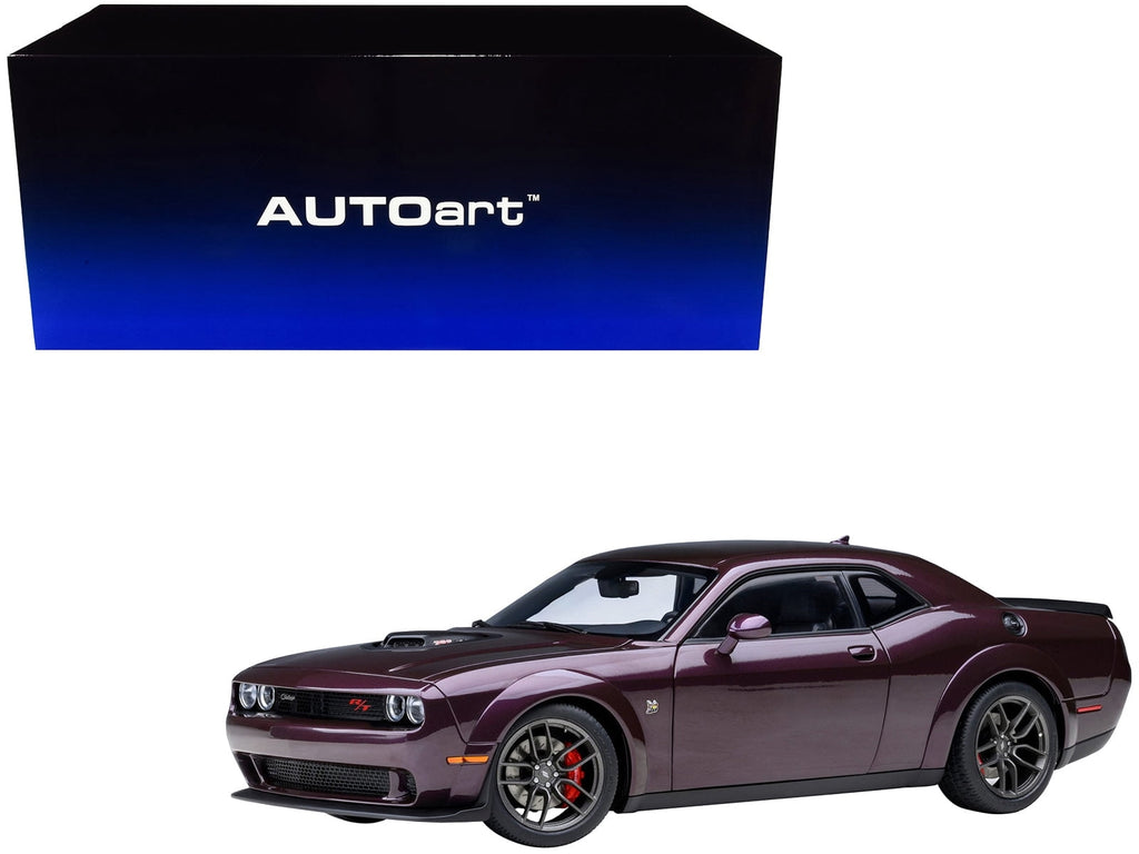 Diecast 2022 Dodge Challenger R/T Scat Pack Widebody Sinamon Stick Orange 1/18 Model Car by Autoart