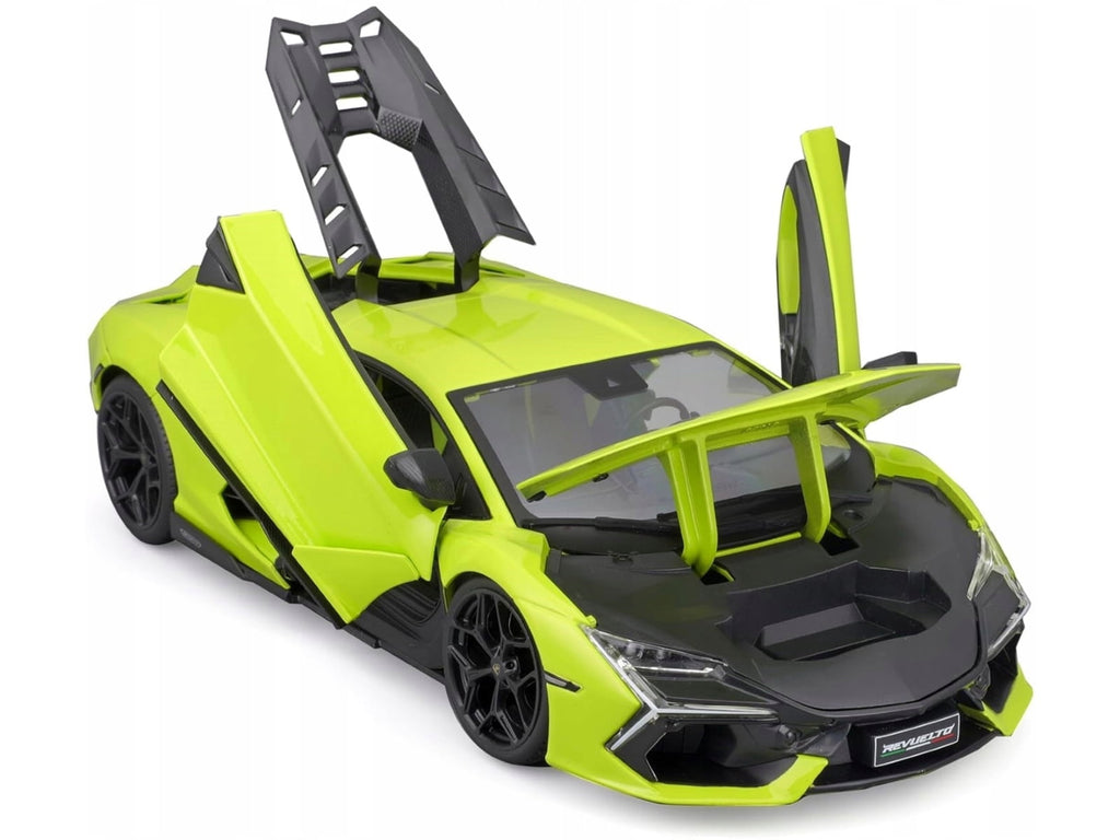Diecast Lamborghini Revuelto Green Metallic "Special Edition" 1/18 Diecast Model Car by Maisto