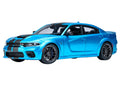 Dodge Charger SRT Hellcat Redeye B5 Blue Metallic with Carbon Stripes 1/18 Car Model by Autoart