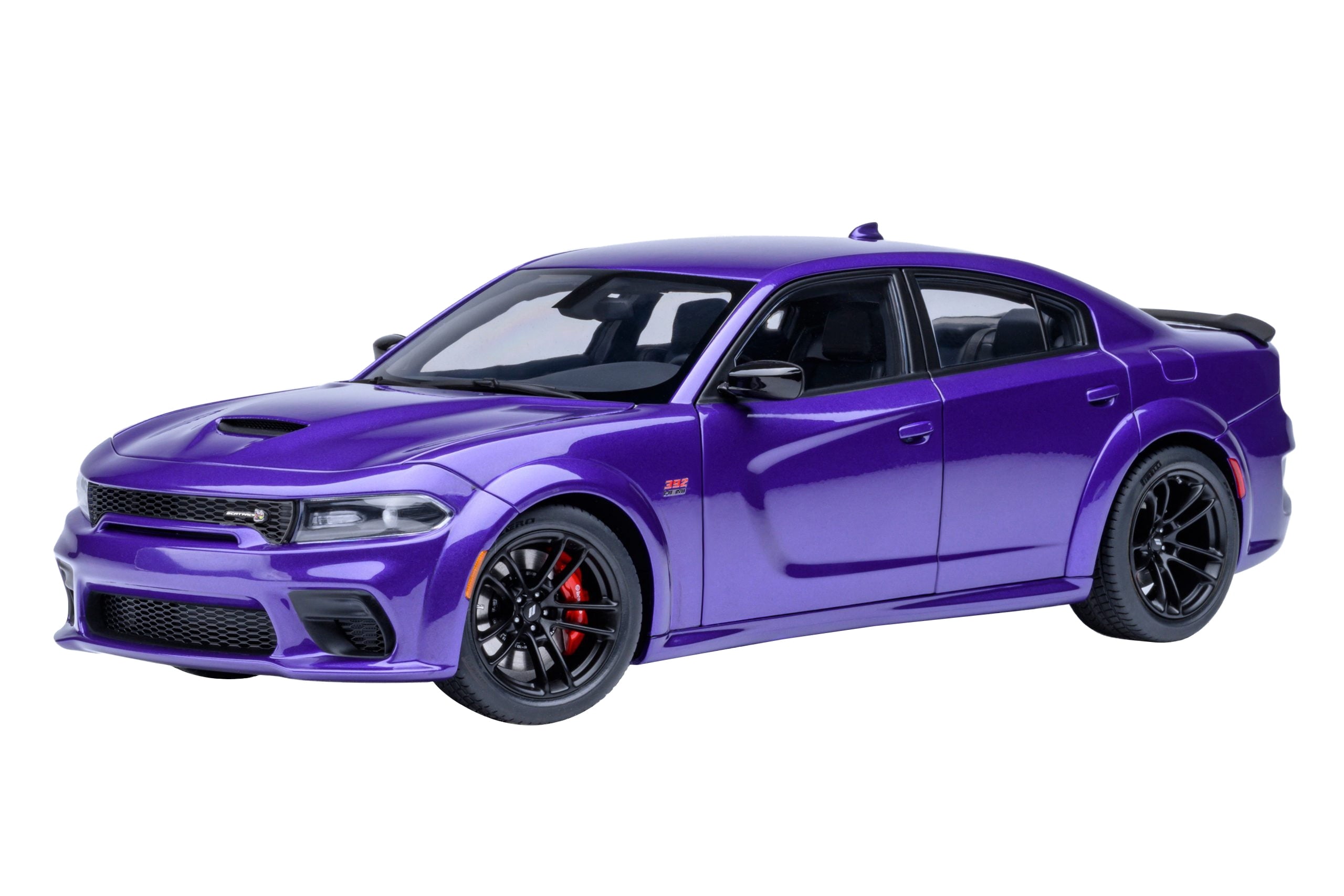 Dodge Charger Scat Pack Widebody Plum Crazy Purple Metallic 1/18 Car Model by Autoart