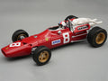 Ferrari 312/67 #8 Chris Amon 3rd Place F1 "German GP" (1967) "Mythos Series" with Figure and Case 1/18 Model Car by Tecnomodel