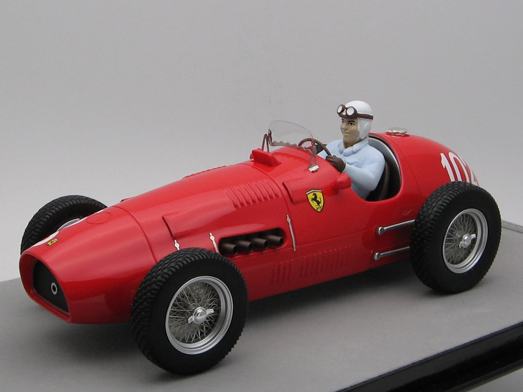 Ferrari 500 #102 Nino Farina 2nd Place "F2 Nurburgring GP" (1952) w/Driver Figure Ltd Ed to 55 pcs 1/18 Model Car by Tecnomodel