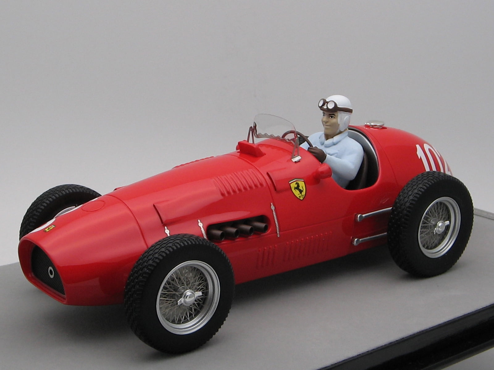 Ferrari 500 #102 Nino Farina 2nd Place "F2 Nurburgring GP" (1952) w/Driver Figure Ltd Ed to 55 pcs 1/18 Model Car by Tecnomodel