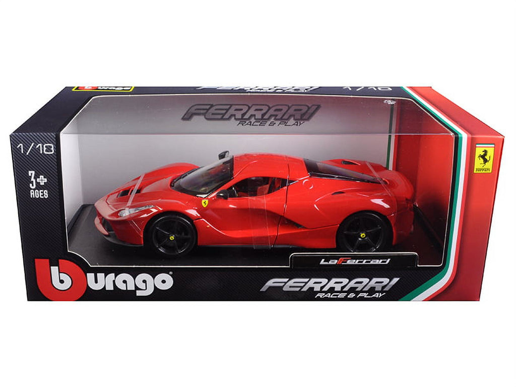 Ferrari LaFerrari F70 Red with Black Wheels 1/18 Diecast Model Car by Bburago