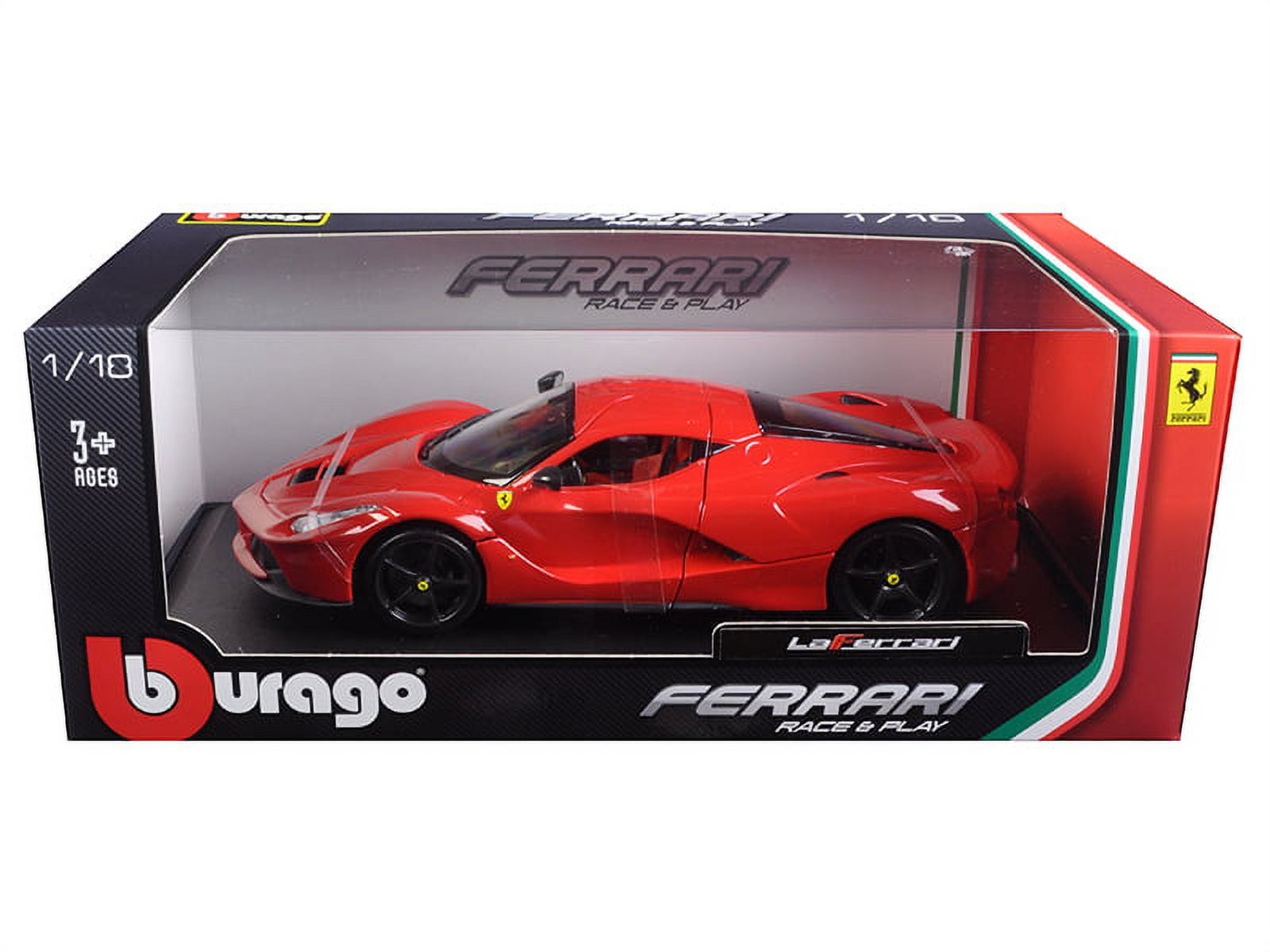 Ferrari LaFerrari F70 Red with Black Wheels 1/18 Diecast Model Car by Bburago