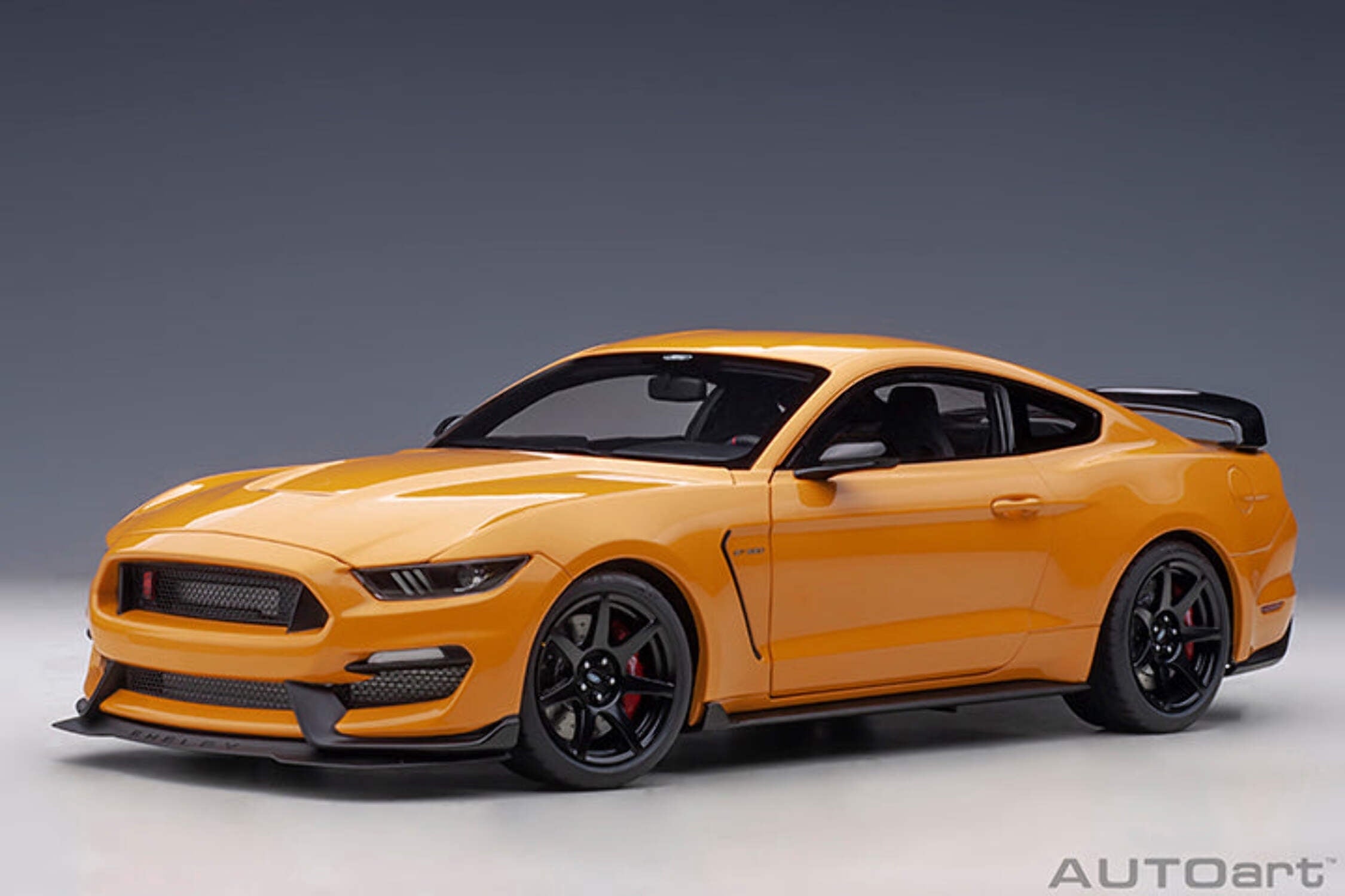 Ford Mustang Shelby GT-350R Orange Fury Metallic 1/18 Model Car by Autoart