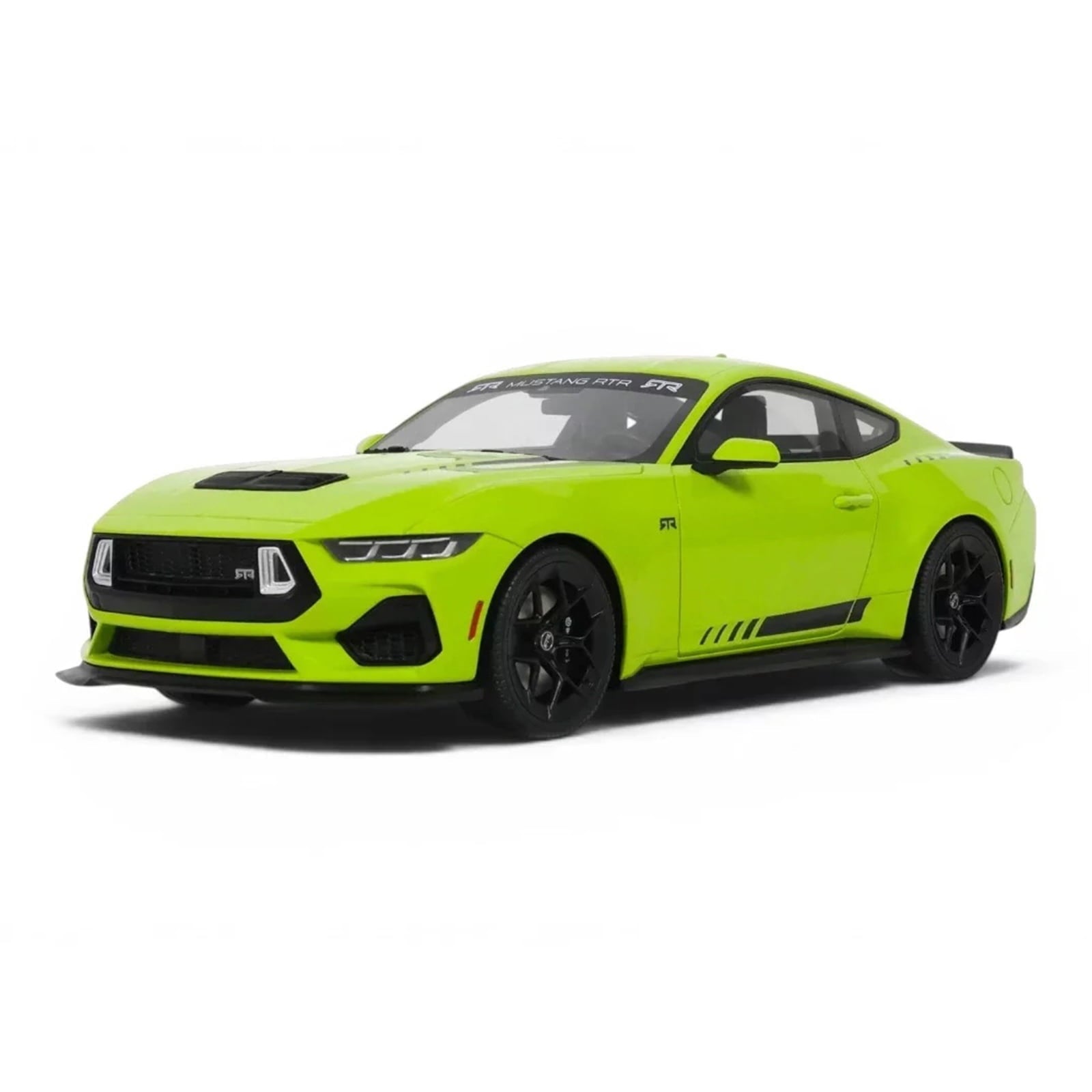 2025 Ford Mustang RTR Spec-3 Lime Green 1/18 Model Car by GT Spirit