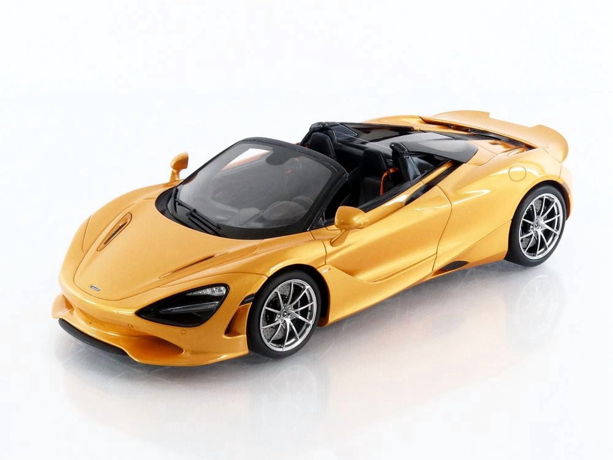 2024 McLaren 750S Spider Orange Metallic 1/18 Model Car by GT Spirit