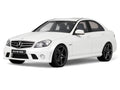 2007 Mercedes-Benz C63 AMG Diamond White 1/18 Model Car by GT Spirit