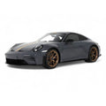 2025 Porsche 911 (992.2) GT3 Touring Gray with Gold Stripe 1/18 Model Car by GT Spirit