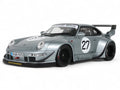 2024 RWB Yuiitsumuni #27 Silver Metallic 1/18 Model Car by GT Spirit