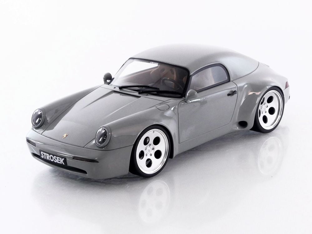 2023 Strosek Mega 30 Speedster (Porsche 911) Classic Gray 1/18 Model Car by GT Spirit