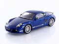 2012 Porsche Cayman R Aqua Blue Metallic 1/18 Model Car by GT Spirit