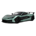 2024 Rimac Nevera R Green Metallic with Black Top 1/18 Model Car by GT Spirit