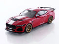 2025 Shelby Mustang Supersnake Race Red with White Stripes 1/18 Model Car by GT Spirit