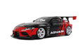 2020 Toyota Supra GR RHD (Right Hand Drive) "Advan" Black and Red 1/18 Model Car by GT Spirit