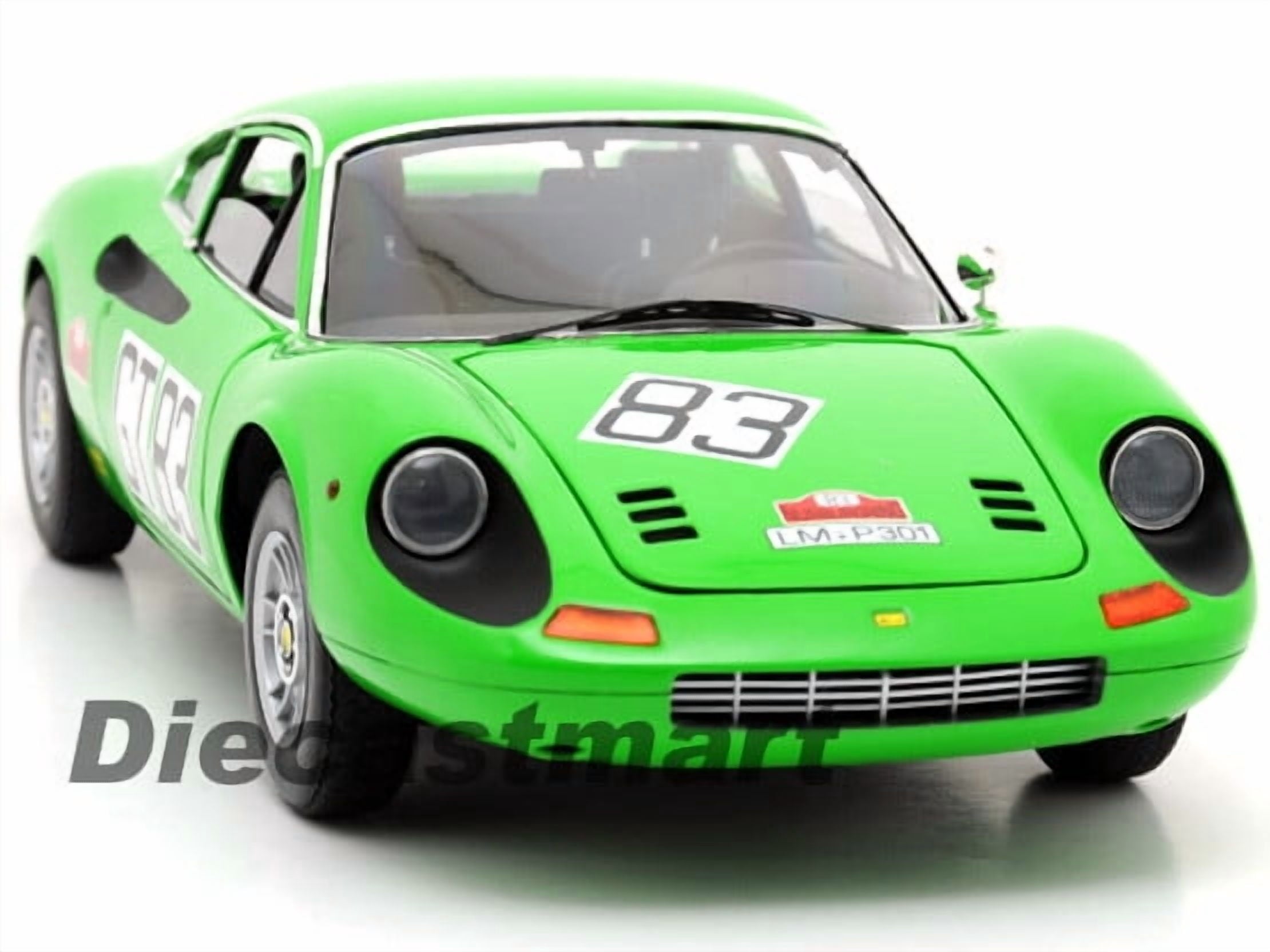 HW ELITE 1:18 FERRARI DINO 246 GT NURBURGING 1000KM #83 T6260 DIECAST MODEL CAR
