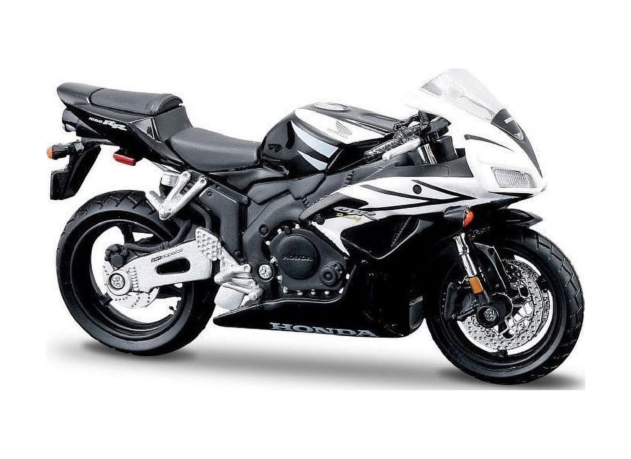 Honda CBR1000RR 1:18 scale Diecast Model Motorcycle in Black and White by Maisto