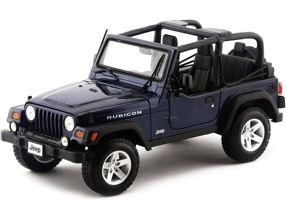 Jeep Wrangler Rubicon Deep Blue 1/18 Diecast Model Car by Maisto