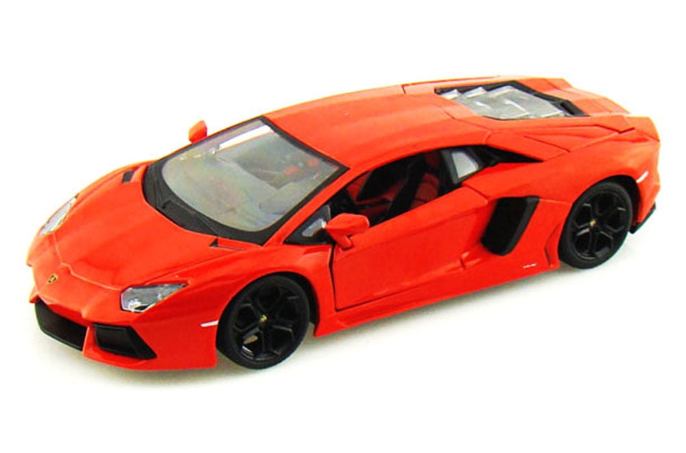 Lamborghini Aventador LP700-4, Orange - Bburago 11033 -1/18 scale Diecast Model Toy Car