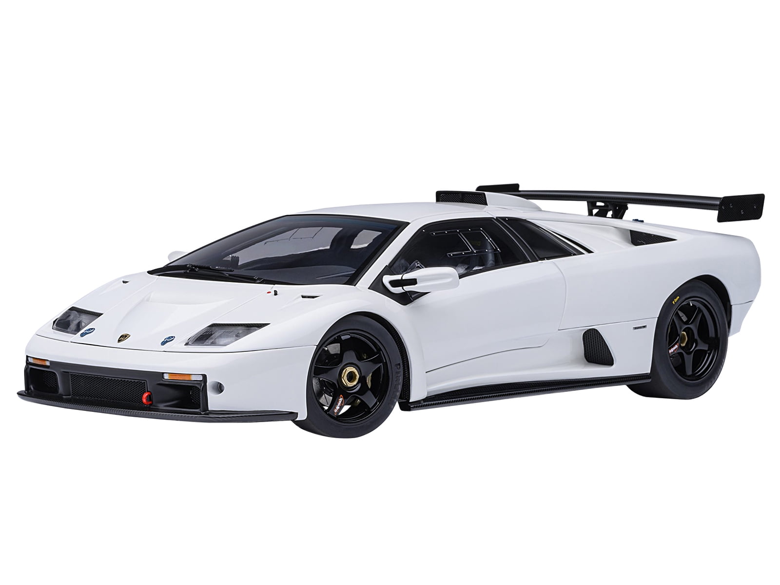 Lamborghini Diablo GTR Impact White 1/18 Diecast Model Car by Autoart