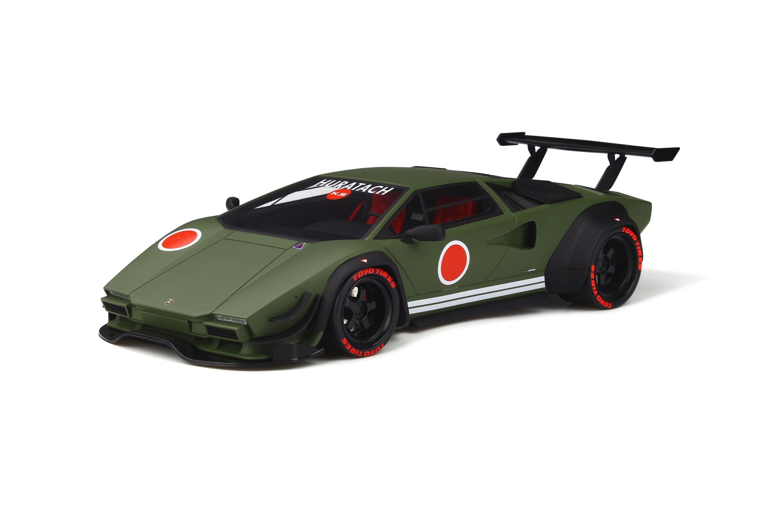 Lamborghini Khyzyl Saleem Huratach Hardtop, Matte Green - GT Spirit GT809 - 1/18 scale Resin Model Toy Car