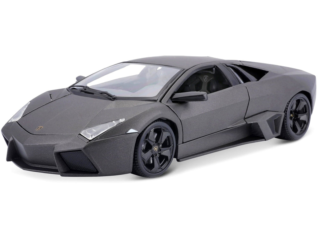 Lamborghini Reventon Dark Matt Gray 1/18 Diecast Model Car by Bburago