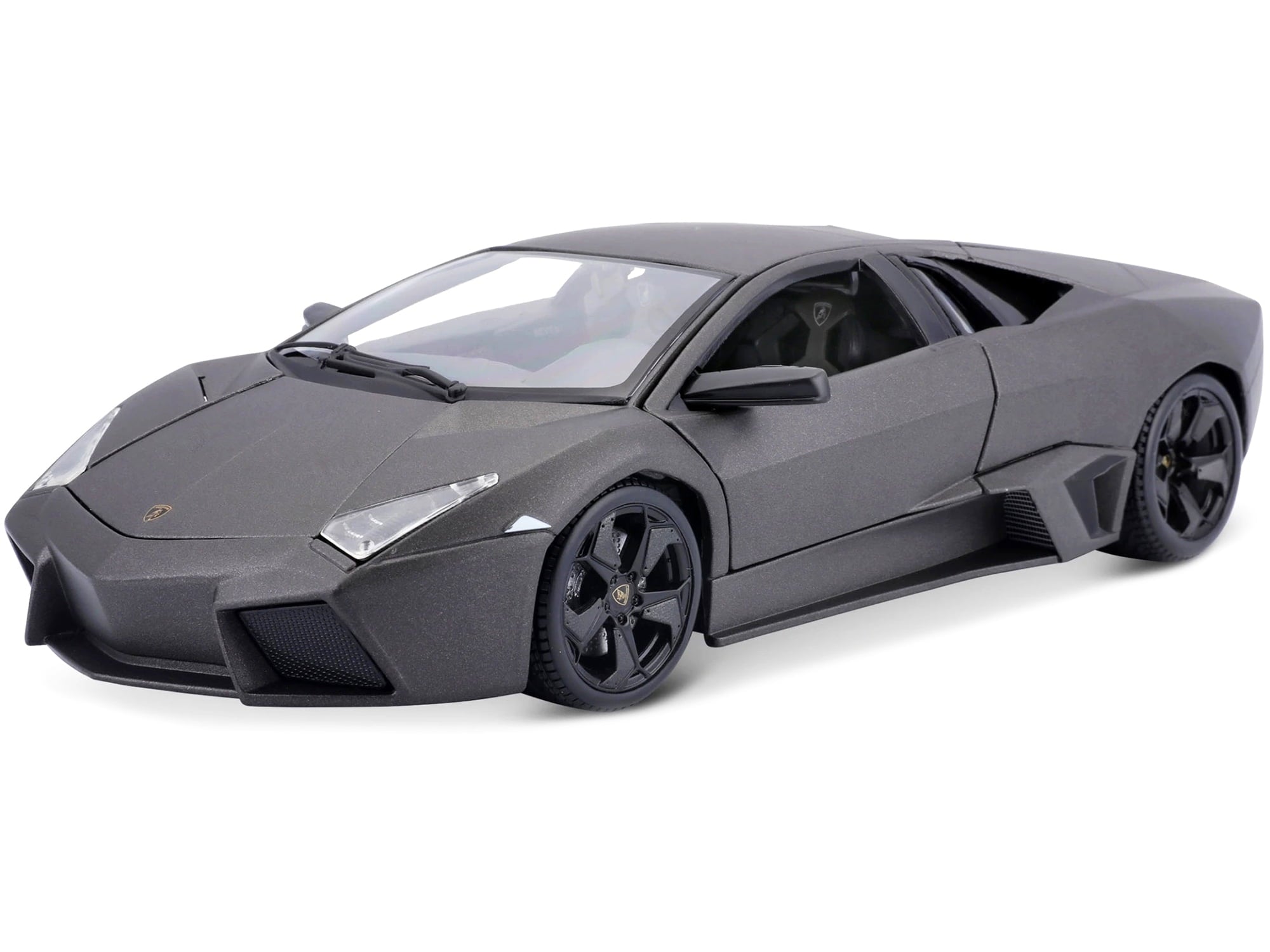 Lamborghini Reventon Dark Matt Gray 1/18 Diecast Model Car by Bburago