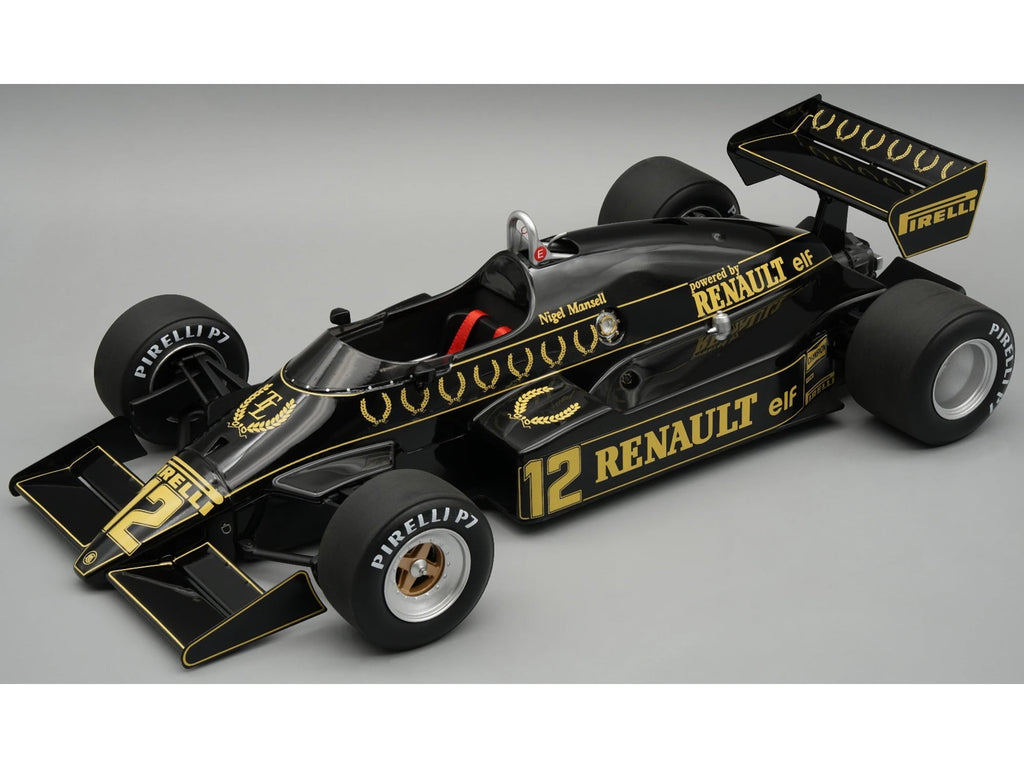 Lotus 94T #12 "John Player Special Team Lotus" Formula One F1 "British GP" (1983) with Display Case 1/18 Model Car by Tecnomodel